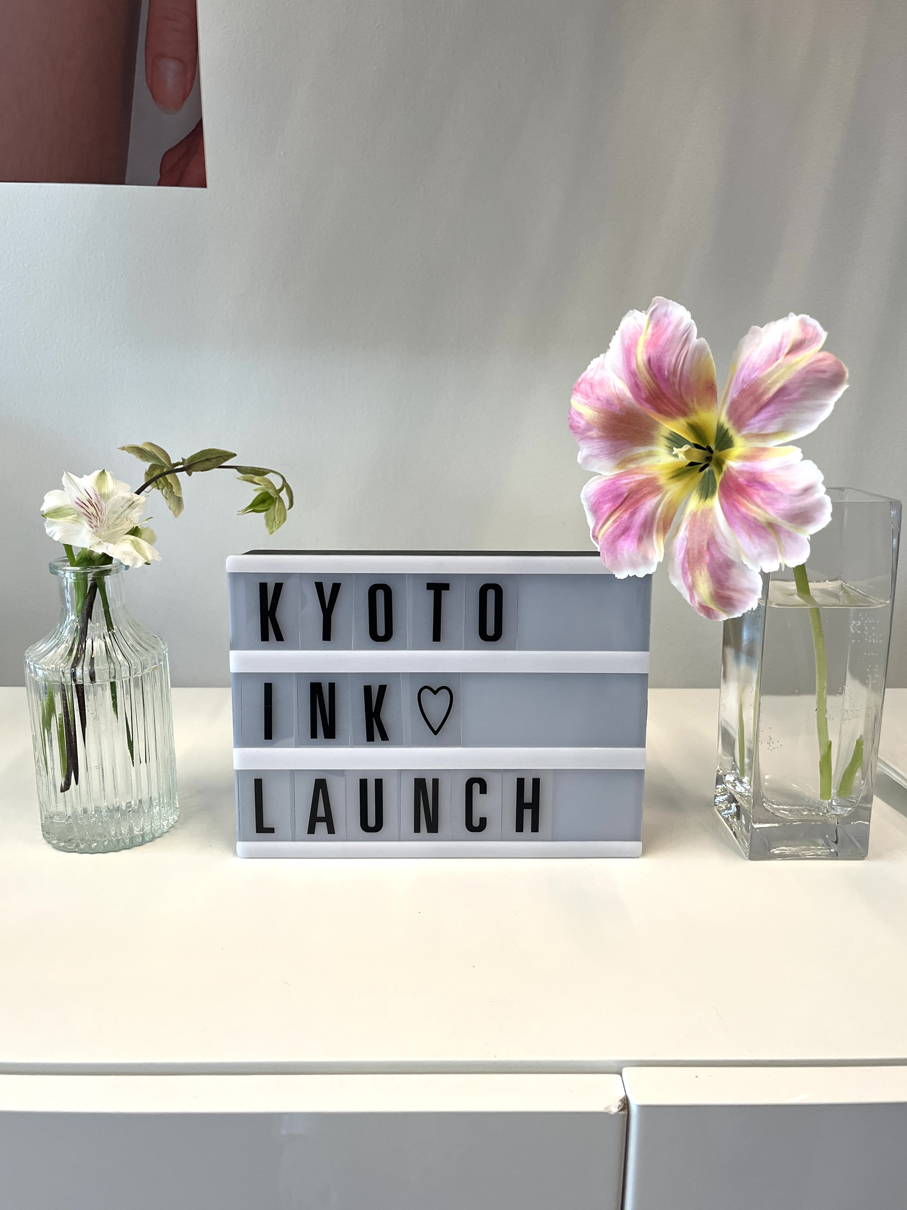 Kyoto Ink Launch Flowers